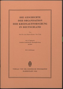 Kisch, B., Die Geschichte der Orga. der Kreislaufforschung in Deutschl