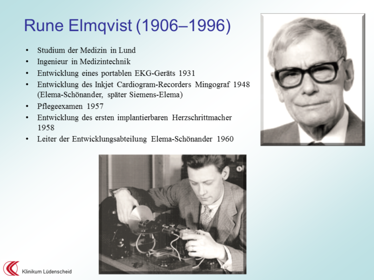 „1958: Ake Senning, Rune Elmqvist und der erste Herzschrittmacher ...